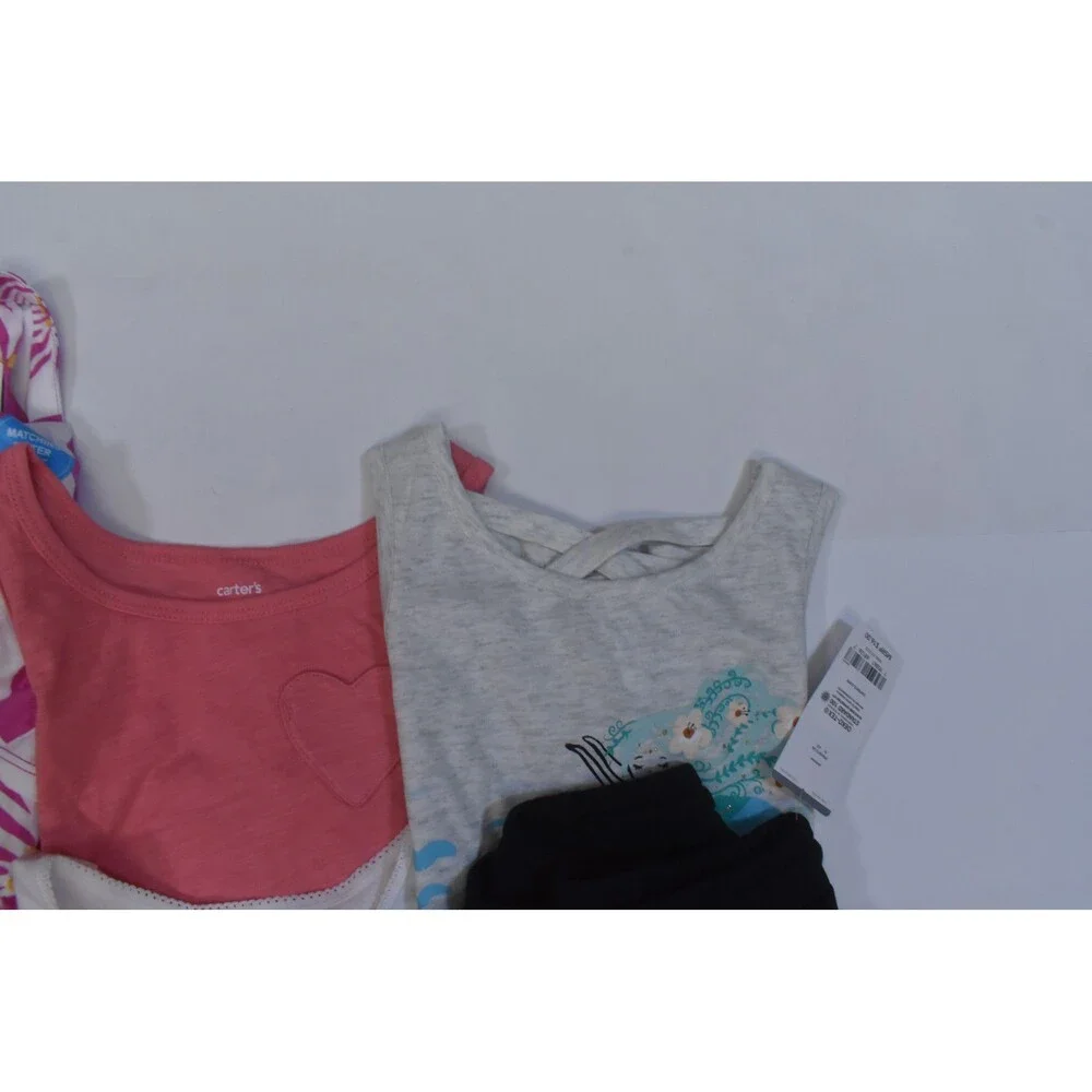 Carters Bulk Lot Of 7 Girls Size Medium 8 Mixed Season Tops Bottoms Dresses